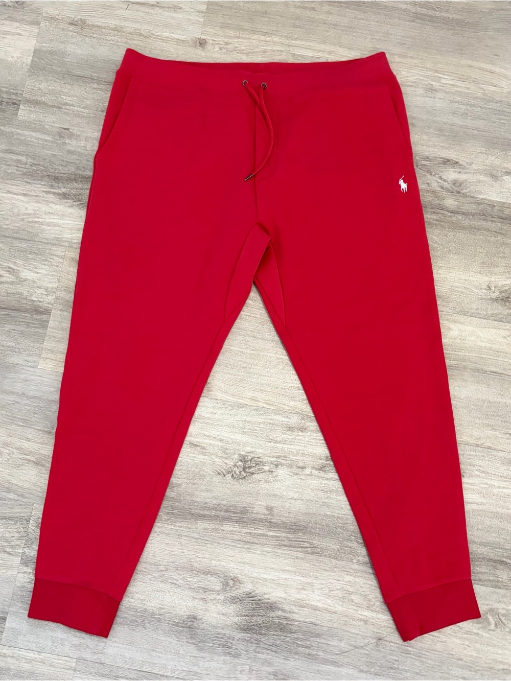 Polo Ralph Lauren Men's 2XL Red Double Knit Jogger Pants Track Sweatpants